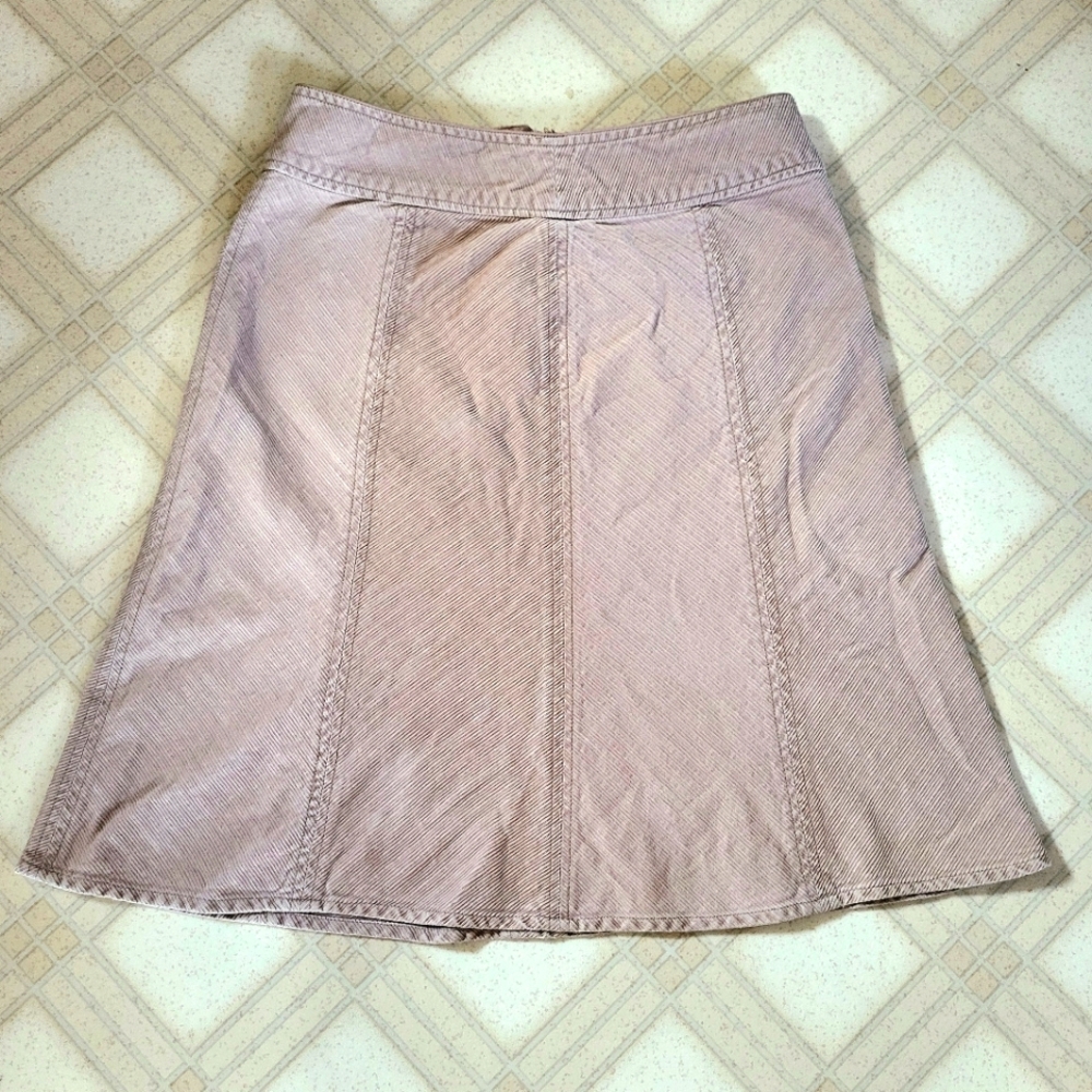 Beige Corduroy Skirt